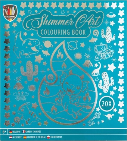 Malebog Foil 24 X 22 Cm - Bl - Bog