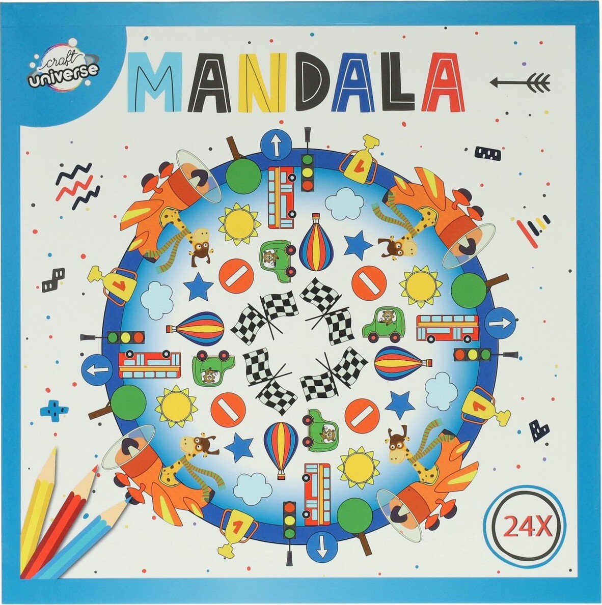 Creative Craft Group Malebog MANDALA 20,5*20,5cm BILER