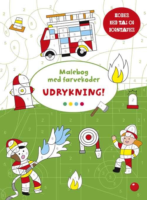 Billede af Malebog Med Farvekoder: Udrykning! - Diverse - Bog