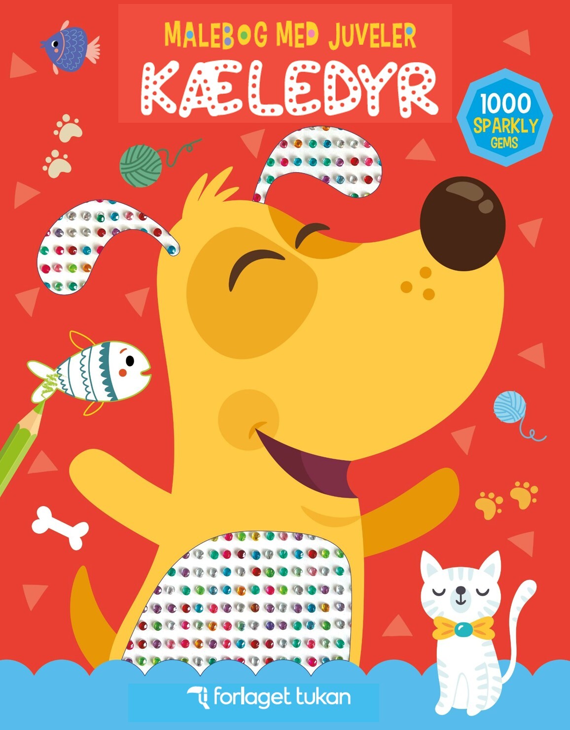 Malebog Med Juveler: Kæledyr - Bog