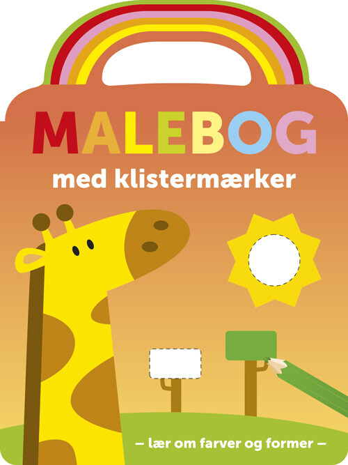 Billede af Malebog Med Klistermærker: Giraf - Diverse - Bog