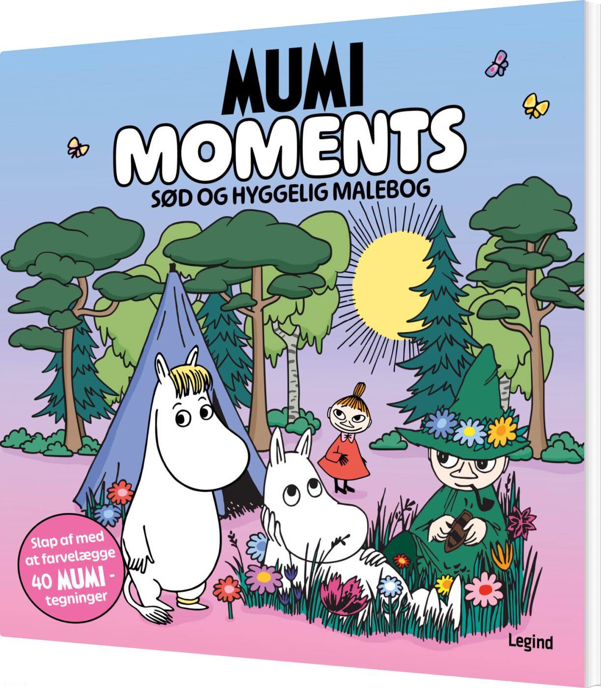 Malebog: Mumi Moments - Cozy Coloring - Bog