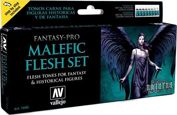 Billede af Vallejo - Fantasy Pro Malefic Flesh Set - 74102