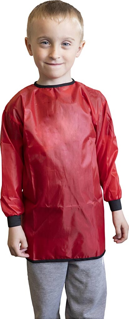 Malerkittel - L 55 Cm - Str. 2-4 år - Rød - 1 Stk.