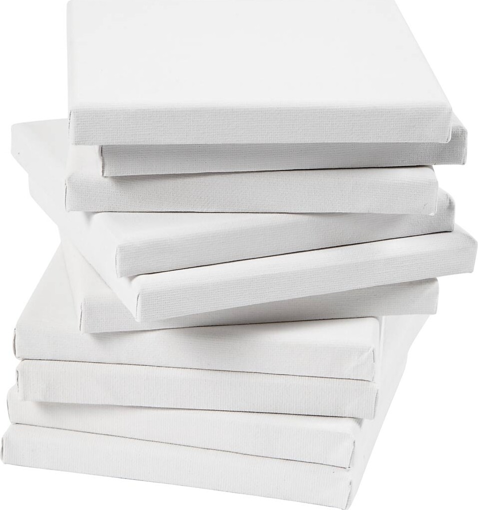 Malerlærred - D 1,6 Cm - Str. 20x20 Cm - 280 G - 10 Stk.