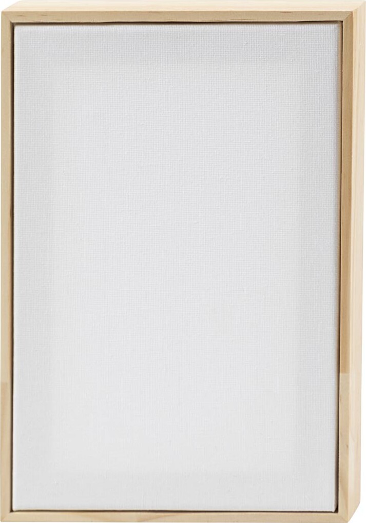 Malerlærred Med Træramme - Str. 15,8x23,8 Cm - 280 G - Hvid - 1 Stk.