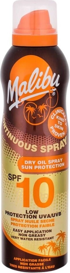 Malibu - Continuous Dry Oil Sun Spray Spf 10 175 Ml