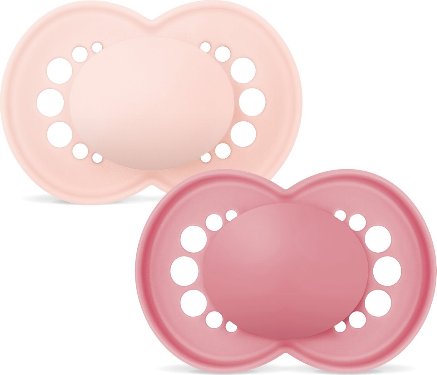 Mam - Orig Silk 2p Box V Unprint - Pink - 16-36m