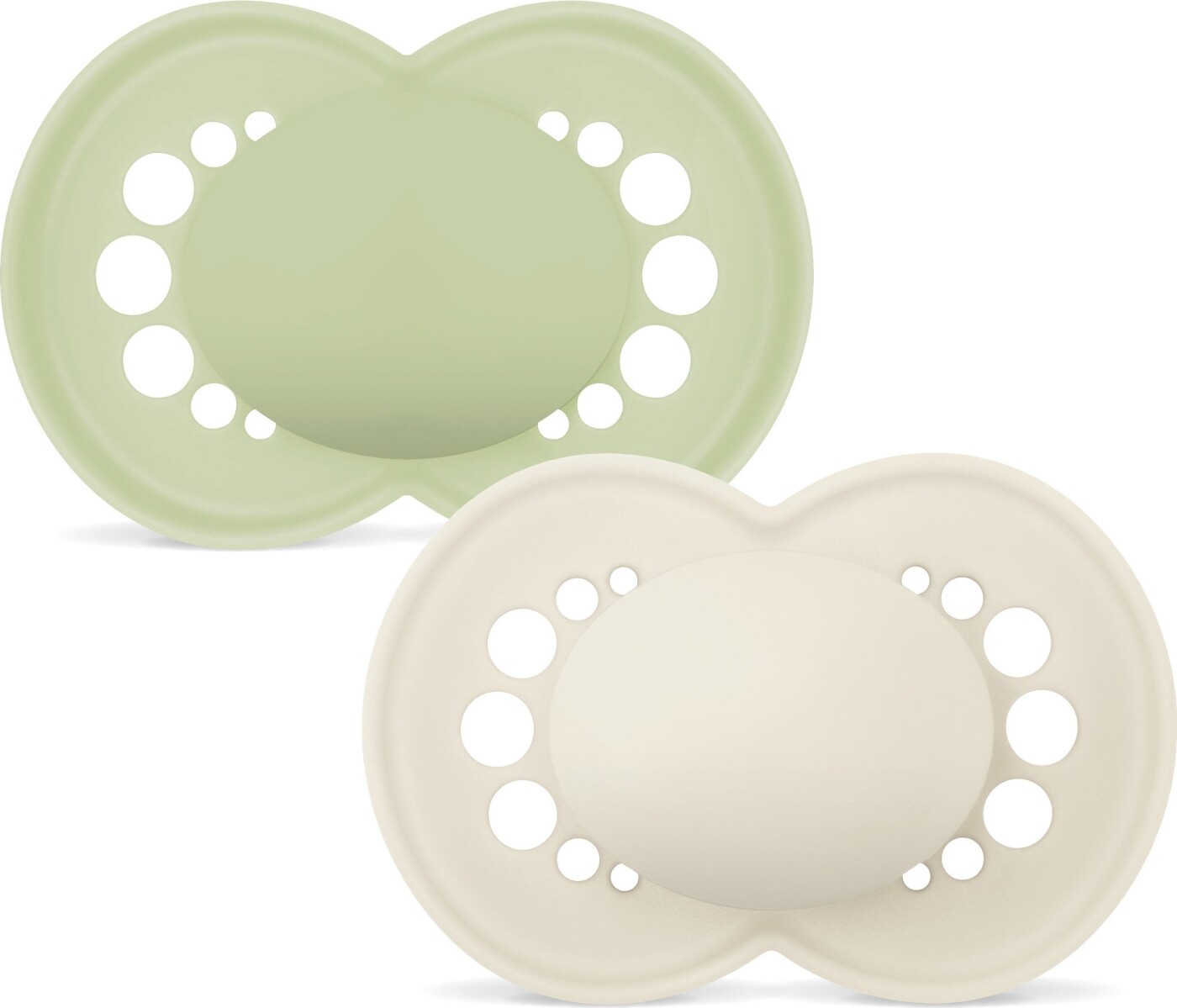 Mam - Orig Silk Pacifier 2-pack - Green - 16-36 Months