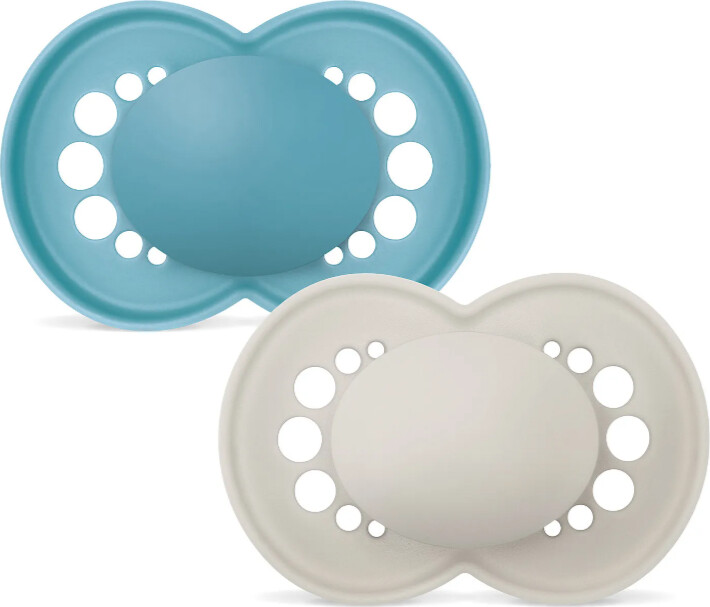 Mam - Orig Silk Pacifier - Neutral/blå - 16-36 Months