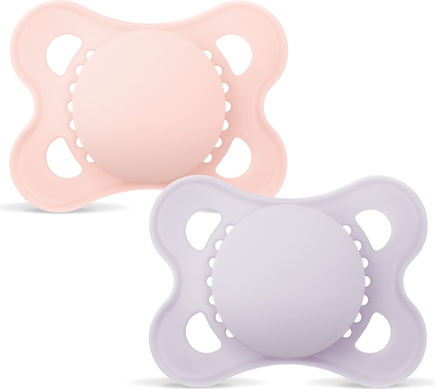 Mam - Orig Silk Pacifiers - Pink - 0-6 Months