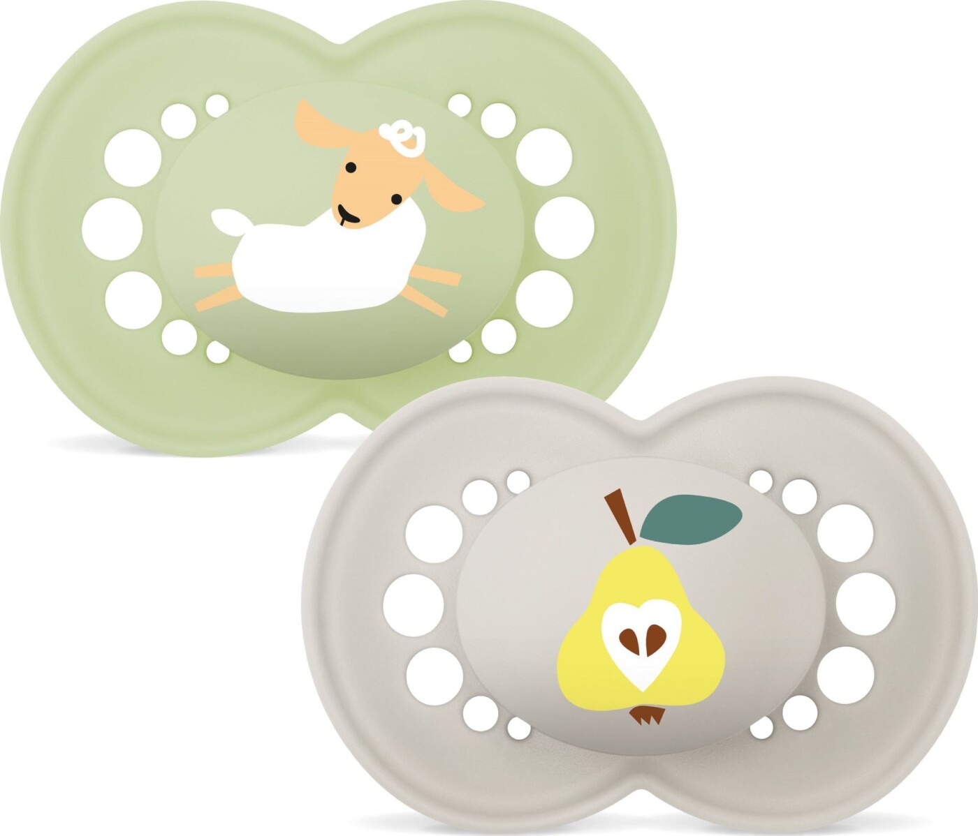 Mam - Original Silk Pacifiers - Neutral - 6-16m