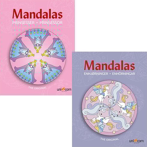 Billede af Mandala Malebøger - Prinsesser & Enhjørninger - Diverse - Bog