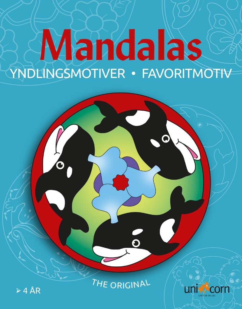 Mandalas Yndlingsmotiver á 6 Stk - Fra 4 år - Mandalas For Børn Fra 4 år - Bog