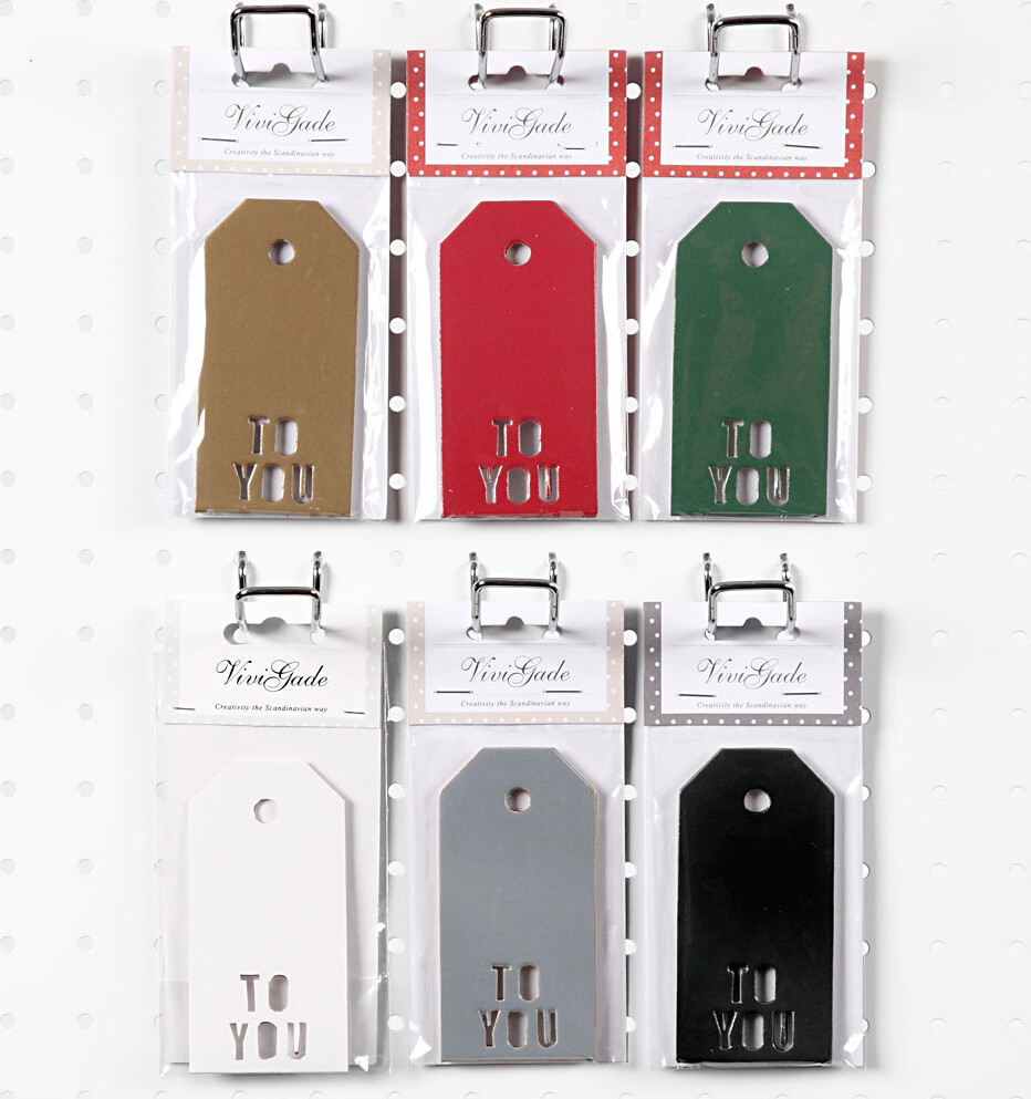 Manilamærker - To You - Str. 5x10 Cm - 300 G - 6x10 Pakker