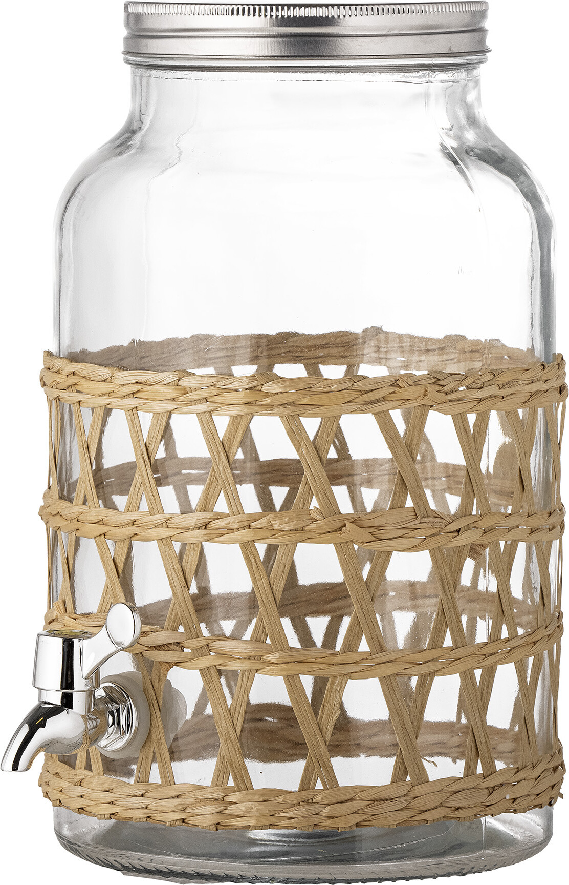 Bloomingville - Manna Dispenser med tappehane, Klar, Glas, D19,5xH30 cm