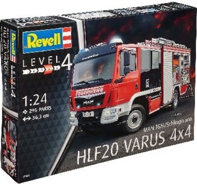 Revell - Man Tgm Schlingmann Brandbil Byggesæt - 1:24 - Level 4 - 07452