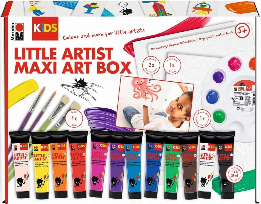 Malesæt Til Børn - Little Artist Maxi Art Box - Kids - Marabu