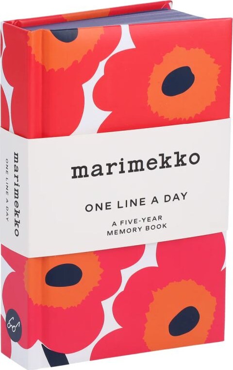 Marimekko One Line A Day: A Five-year Memory Book (red Unikko) - English book
