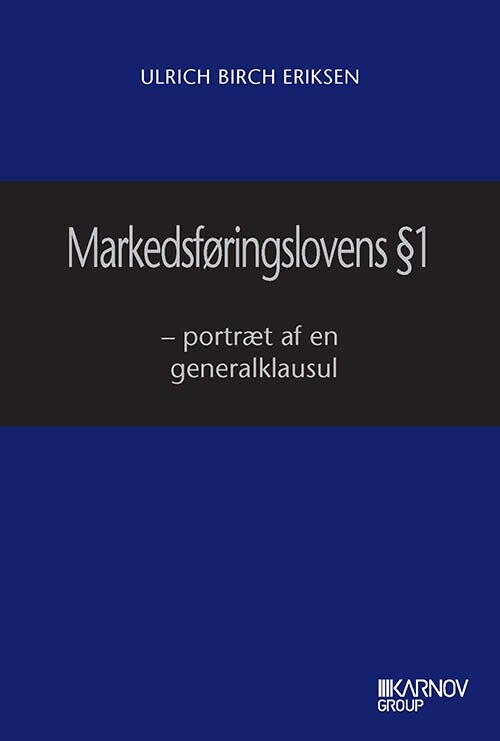 Markedsføringslovens § 1 - Ulrich Birch Eriksen - Bog