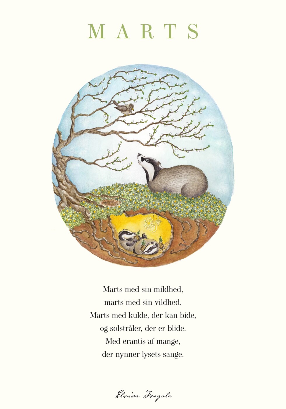 Marts - året Plakat