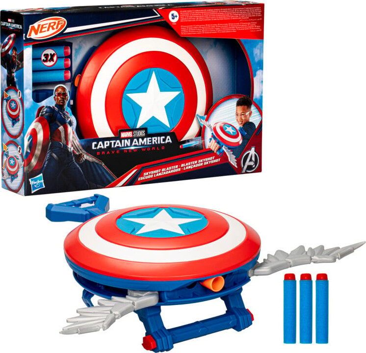Marvel Captain America - Skyshot Blaster - Hasbro F9302
