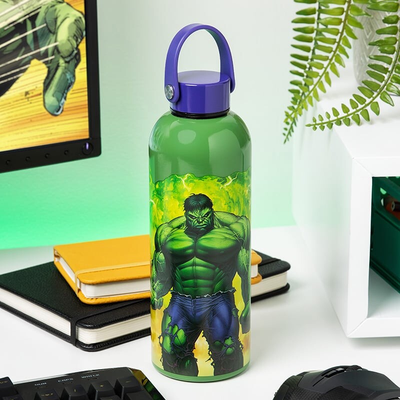 Marvel - Hulk Metal Water Bottle With Carry Loop