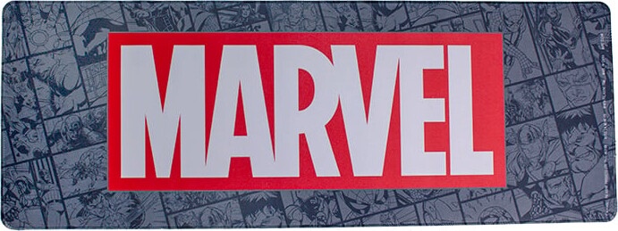 Se Marvel Desk Mat - Skrivebordsmåtte - Grå Rød - 30 X 80 Cm hos Gucca.dk