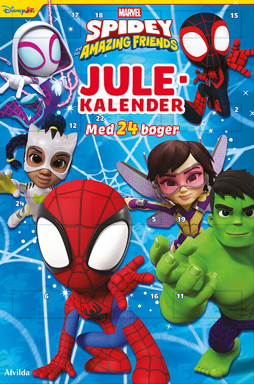 Marvel - Spidey - Julekalender Med 24 Billedbøger