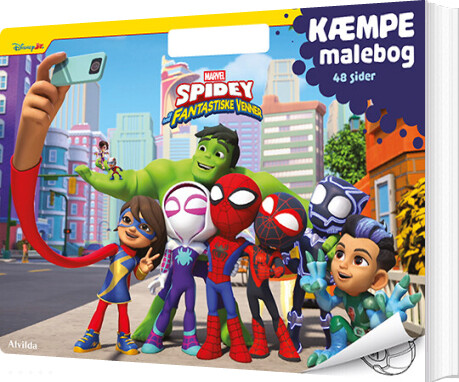 Marvel - Spidey - Kæmpe Malebog (malebog Med Håndtag) - Bog
