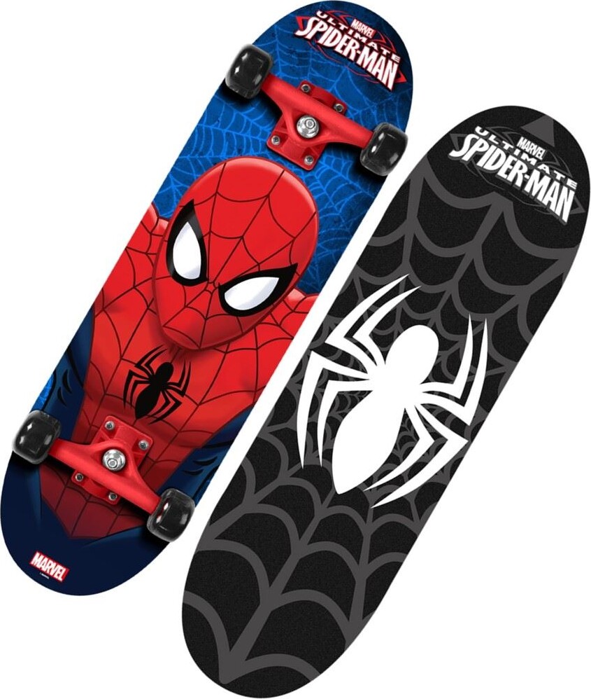 Marvel - Ultimate Spider-man Skateboard Med Dobbelt Kick