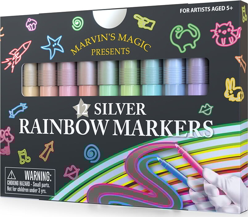 Marvin's Magic Marvins Magic - Silver Rainbow Markers - (MMART002)