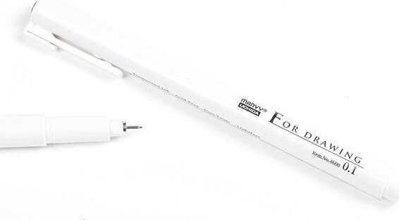 Marvy Technical Drawing Pen 0,1mm - Vandbaseret