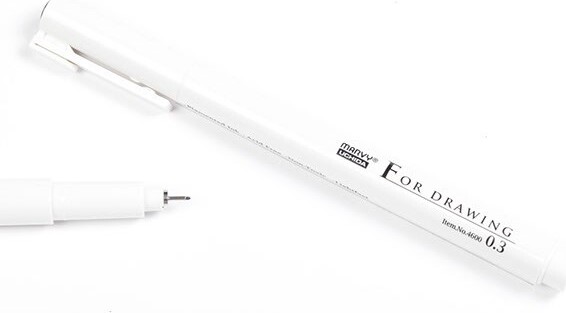 Marvy Technical Drawing Pen 0,3mm - Vandbaseret