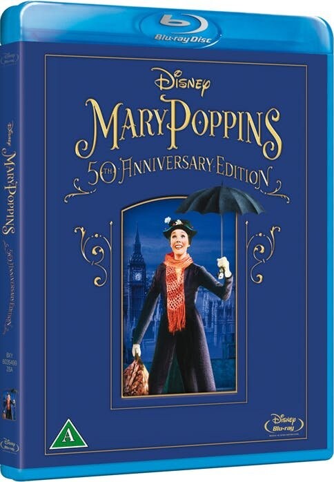 Mary Poppins 50 års Jubilæumsudgave 1964 Blu Ray til 79.95 DKK