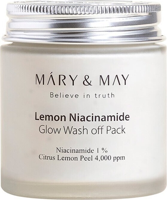 Mary&may - Lemon Niacinamide Glow Wash Off Pack - 125 G - Mary & May