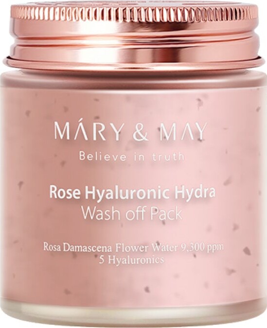 Mary&may - Rose Hyaluronic Hydra Wash Off Pack - 125 Grams