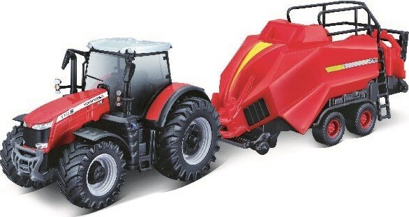 Bburago - Massey Ferguson Traktor - Die-cast Metal - 10 Cm