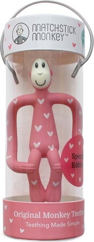 Matchstick Monkey - Kærlighedshjerter - Monkey Teether Bidering