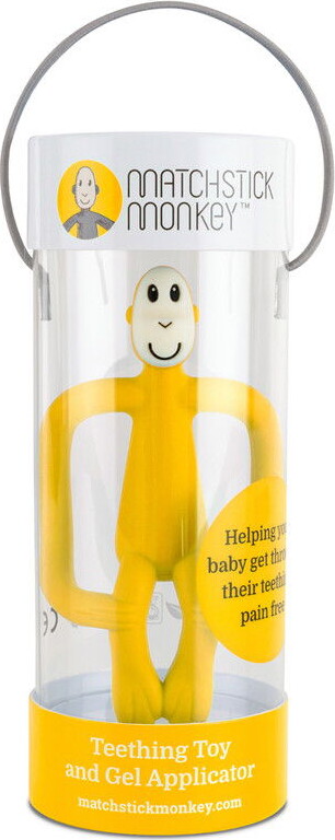 Matchstick Monkey - Teething Toy And Gel Applicator - Gul