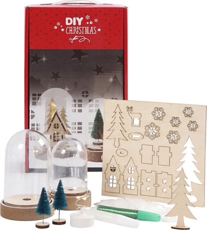 Se Lav Selv Glasklokker Med Pynt - Diy Christmas hos Gucca.dk