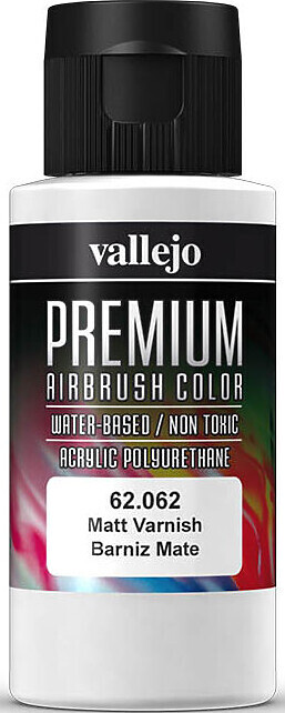 Vallejo - Premium Airbrush Matt Varnish 60 Ml - Mat Lak