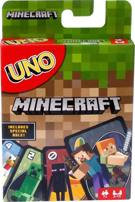 Uno - Minecraft Udgave - Kortspil - Mattel Games