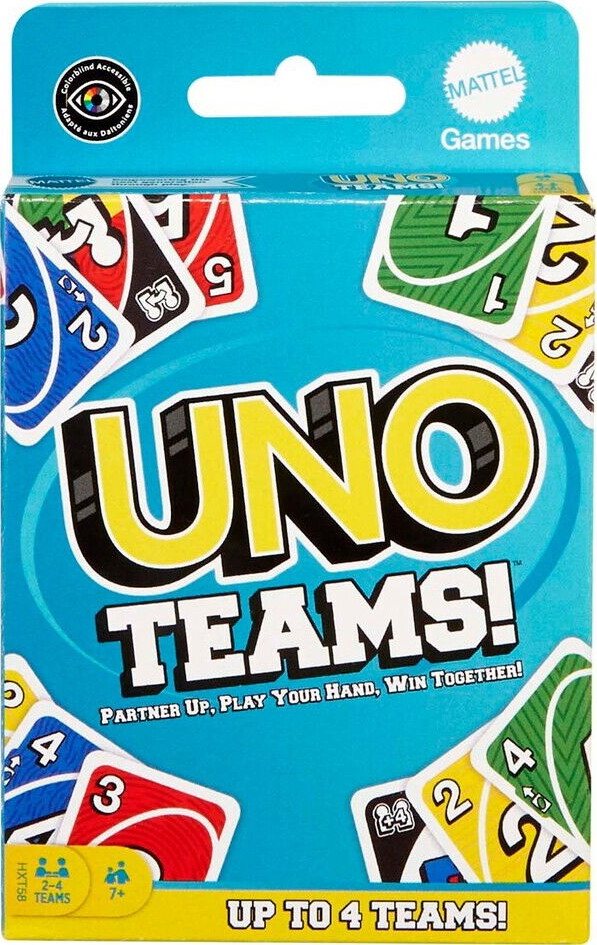 Uno Teams Kortspil - Mattel Games