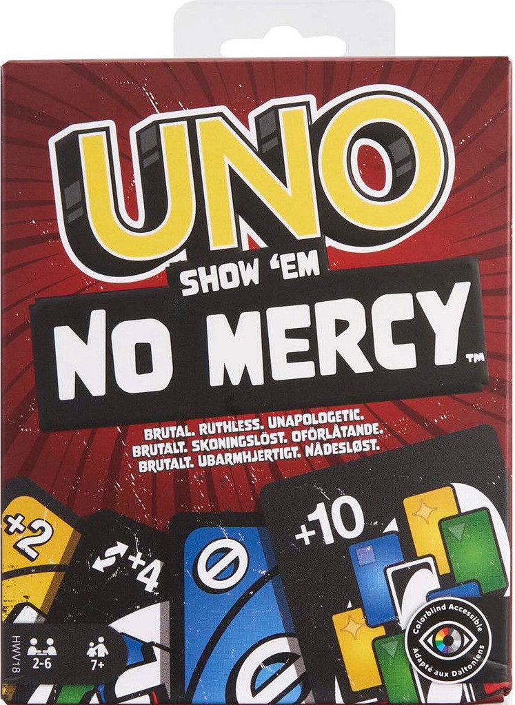Uno - Show'em No Mercy - Kortspil - Mattel Games