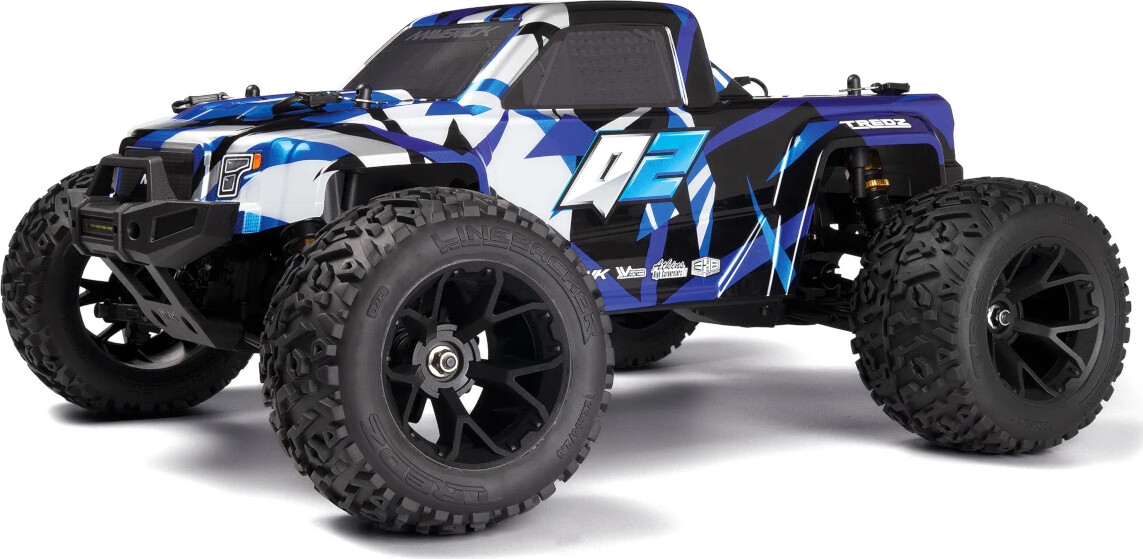 Maverick - Rc Quantum 2 Fjernstyret Monster Truck - 1:10 - Blå - Mv150400