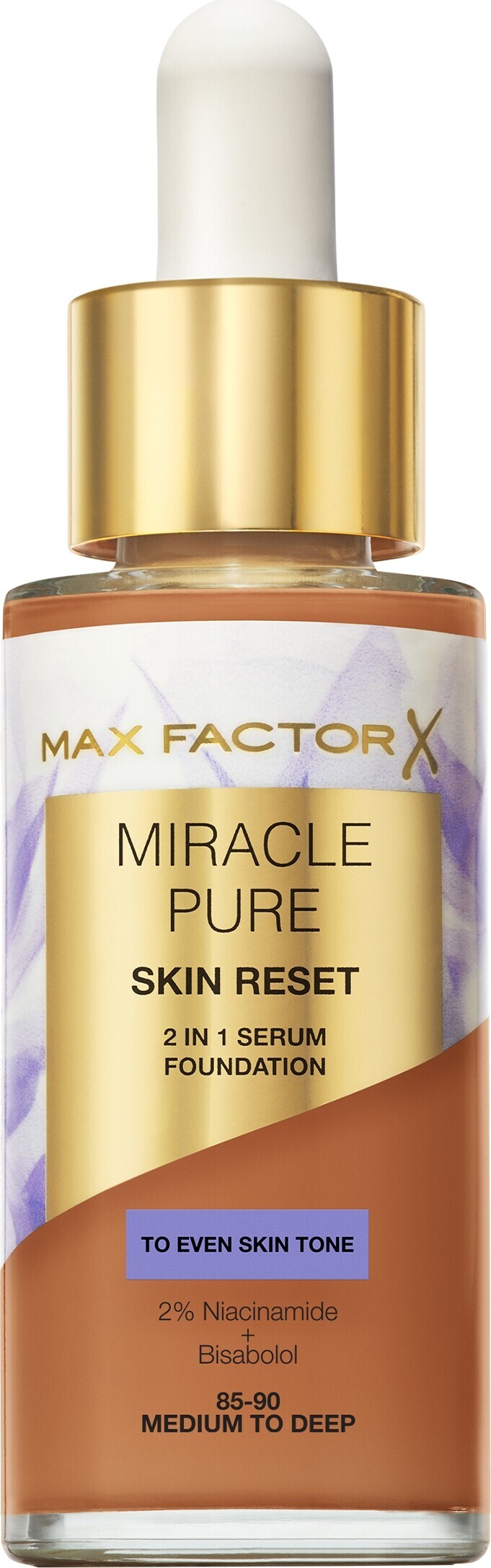 Max Factor Miracle Pure 2in1 Skin Reset Serum Foundation 30 ml - 85-90 Medium to Deep