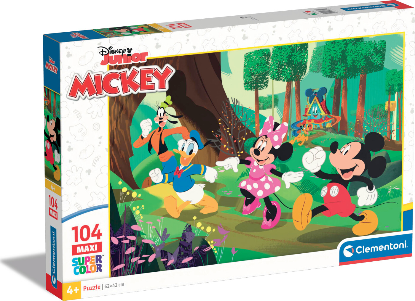 Se Disney Puslespil - Mickey Og Venner - Maxi Color - Clementoni - 104 Brikker hos Gucca.dk