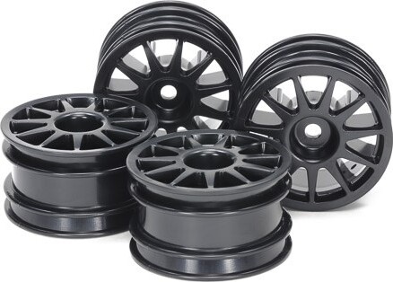 M-chassis 11-spoke Wheels (black, 4pcs.) - 51665 - Tamiya