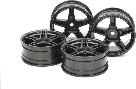 M-n Twin 5-spoke Wheels (24mm, Offset +2) 4pcs - 54853 - Tamiya